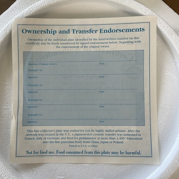 VINTAGE “Winnie the Pooh” Collectors Plate - Picture 10 of 14